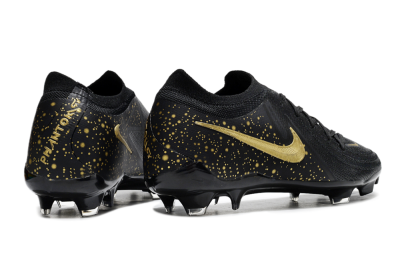 Men's Nike Phantom Luna Elite FG Firm Ground Low-Tops Football Boots - Black/Gold