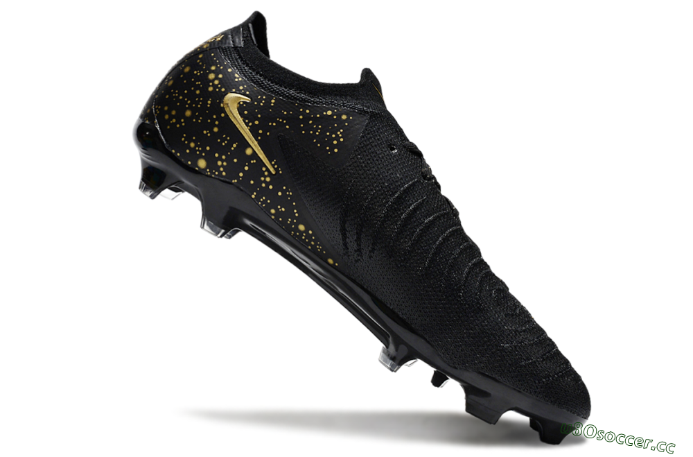 Men's Nike Phantom Luna Elite FG Firm Ground Low-Tops Football Boots - Black/Gold 4