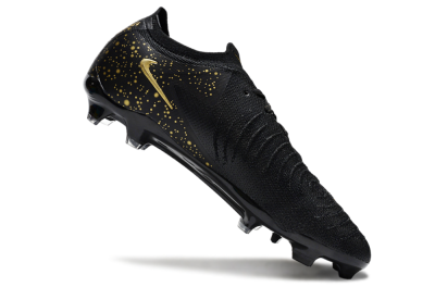 Men's Nike Phantom Luna Elite FG Firm Ground Low-Tops Football Boots - Black/Gold