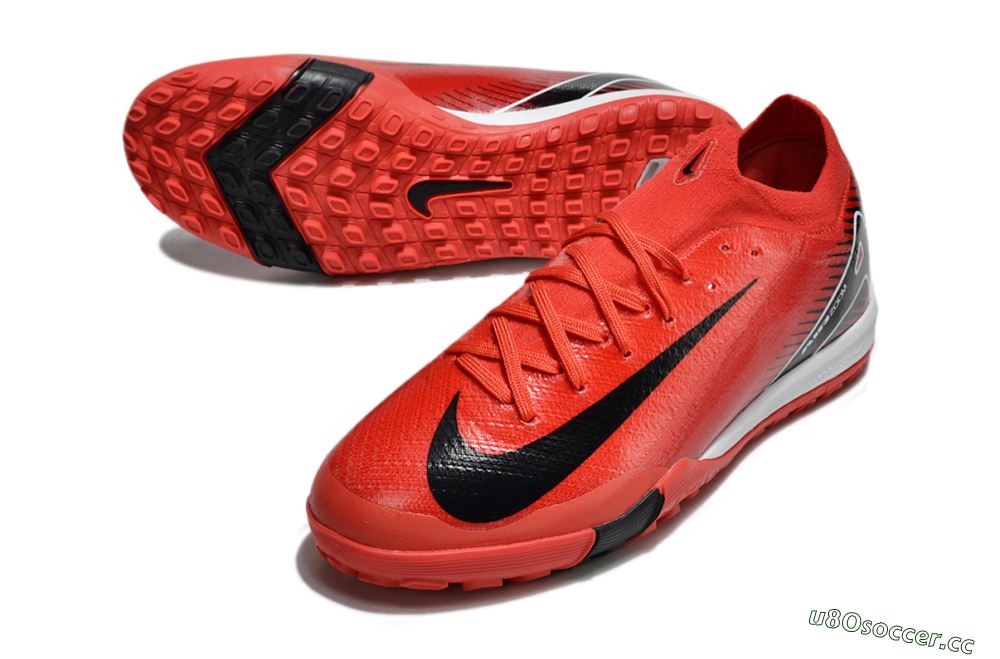 Unisex Nike Air Zoom Mercurial Vapor 16 Elite TF Artificial Turf Low-Tops Football Shoes - Red/Black/White 3