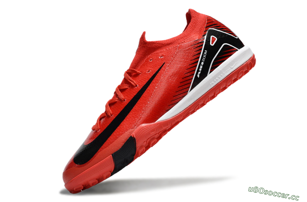 Unisex Nike Air Zoom Mercurial Vapor 16 Elite TF Artificial Turf Low-Tops Football Shoes - Red/Black/White 5