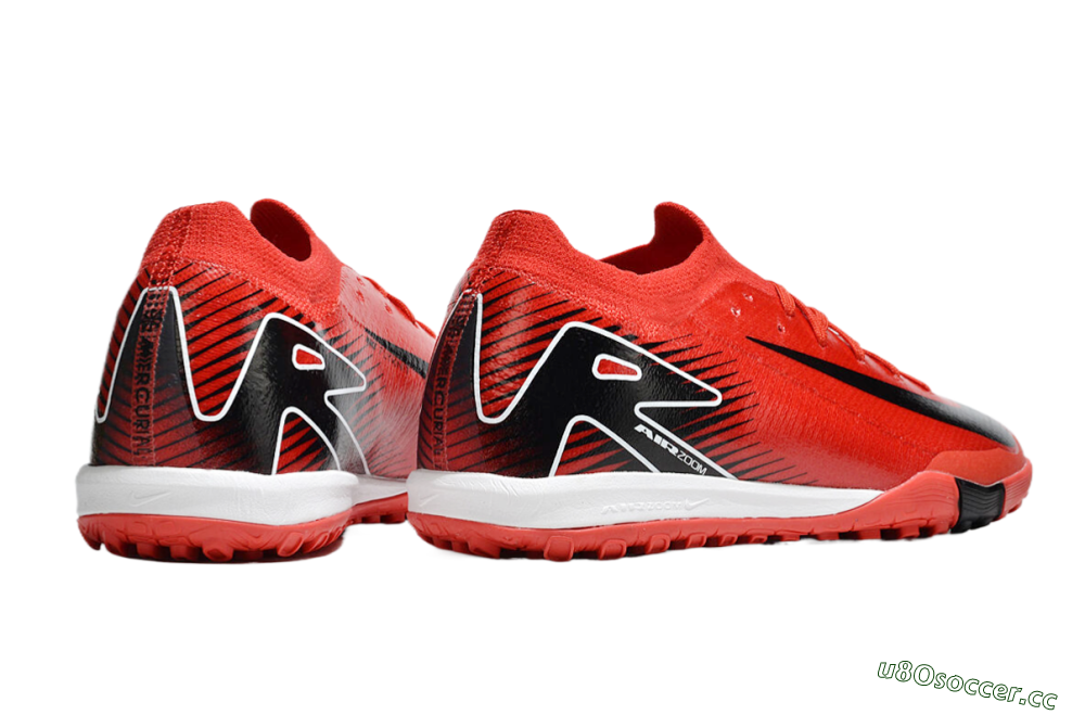 Unisex Nike Air Zoom Mercurial Vapor 16 Elite TF Artificial Turf Low-Tops Football Shoes - Red/Black/White 6