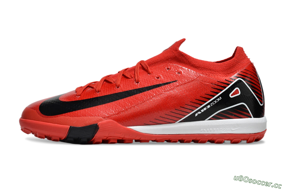 Unisex Nike Air Zoom Mercurial Vapor 16 Elite TF Artificial Turf Low-Tops Football Shoes - Red/Black/White 0
