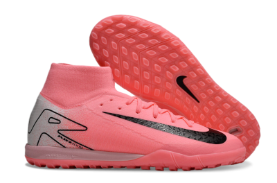 Unisex Nike Air Zoom Mercurial Superfly 10 Elite TF Artificial Turf High-Tops Football Shoes - Pink/Black/Grey
