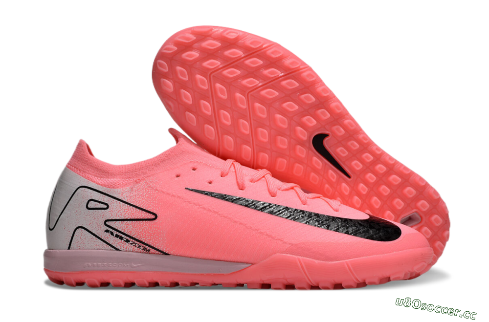 Unisex Nike Air Zoom Mercurial Vapor 16 Elite TF Artificial Turf Low-Tops Football Shoes - Pink/Black/Silver 2