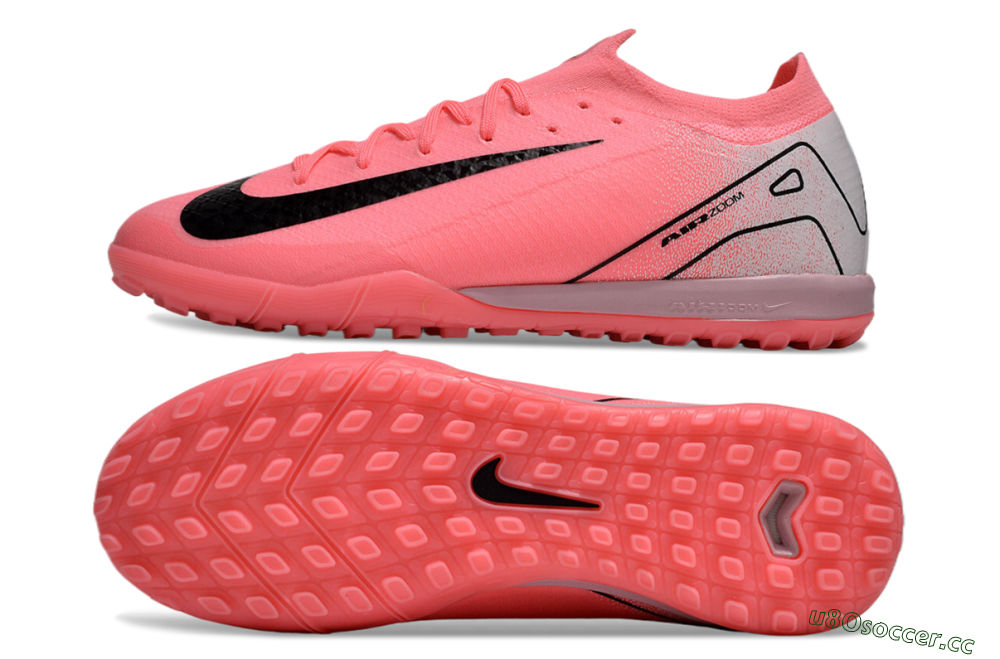 Unisex Nike Air Zoom Mercurial Vapor 16 Elite TF Artificial Turf Low-Tops Football Shoes - Pink/Black/Silver 1