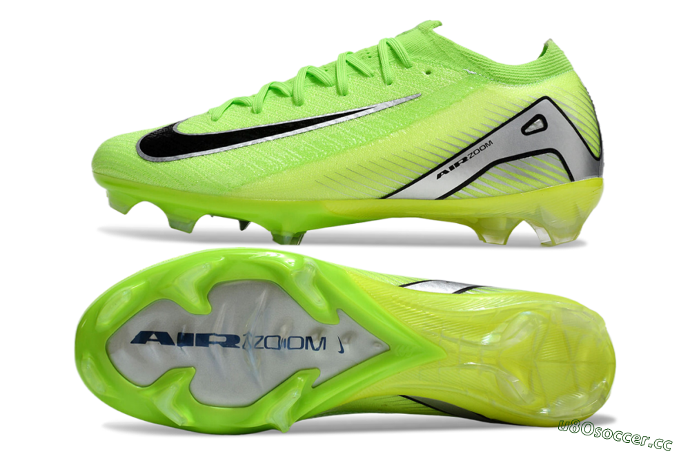 Unisex Nike Air Zoom Mercurial Vapor 16 Elite FG Firm Ground Low-Tops Football Boots - Yellow/Black/Silver 1