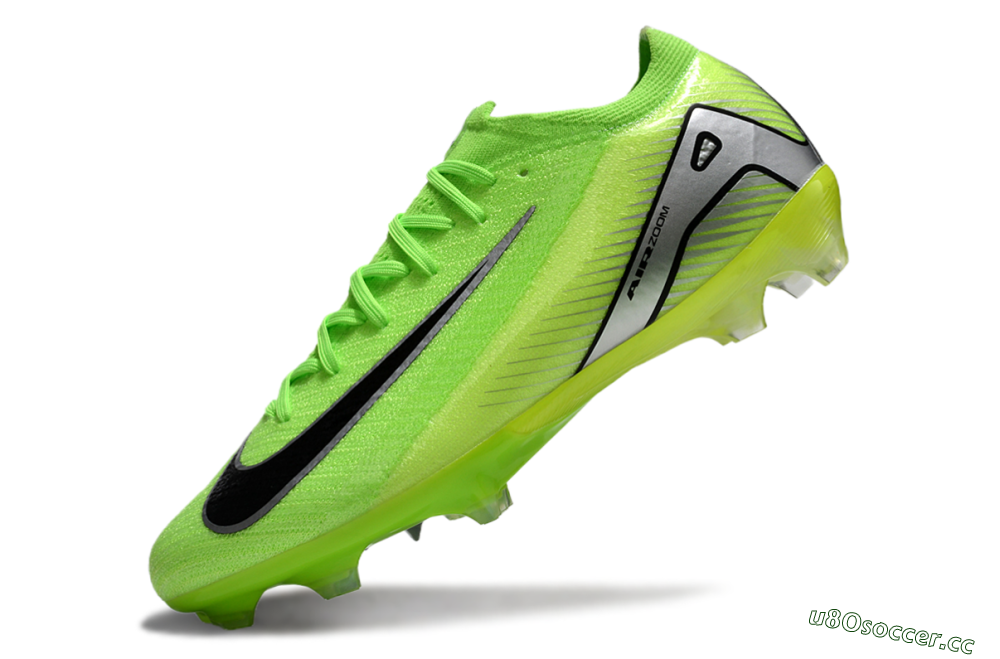 Unisex Nike Air Zoom Mercurial Vapor 16 Elite FG Firm Ground Low-Tops Football Boots - Yellow/Black/Silver 5