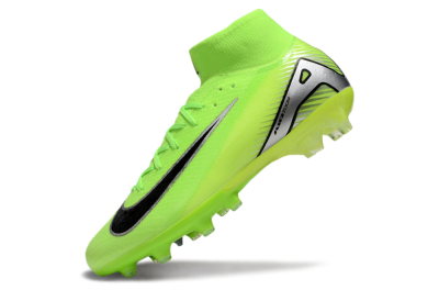 Men's Nike Air Zoom Mercurial Superfly 10 Elite AG Artificial Grass High-Tops Football Boots - Yellow/Silver/Black