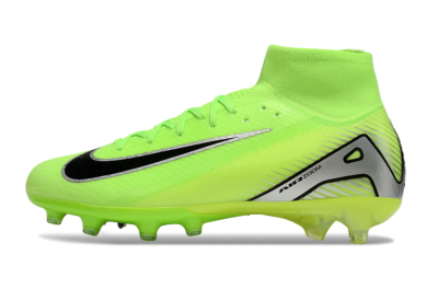 Men's Nike Air Zoom Mercurial Superfly 10 Elite AG Artificial Grass High-Tops Football Boots - Yellow/Silver/Black