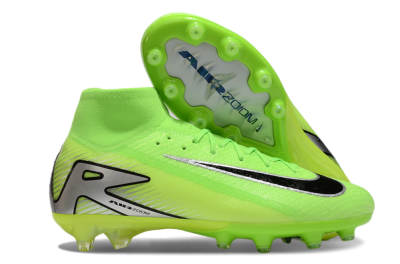 Men's Nike Air Zoom Mercurial Superfly 10 Elite AG Artificial Grass High-Tops Football Boots - Yellow/Silver/Black