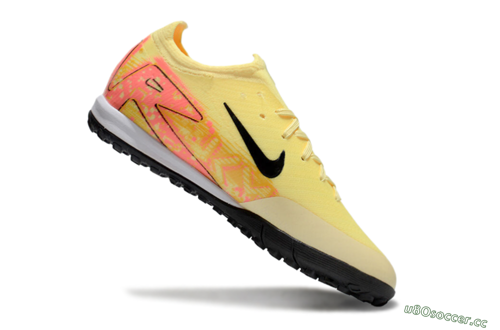 Kids Nike Air Zoom Mercurial Vapor 16 Elite TF Artificial Turf Low-Tops Football Shoes - Yellow/Black/Red 4