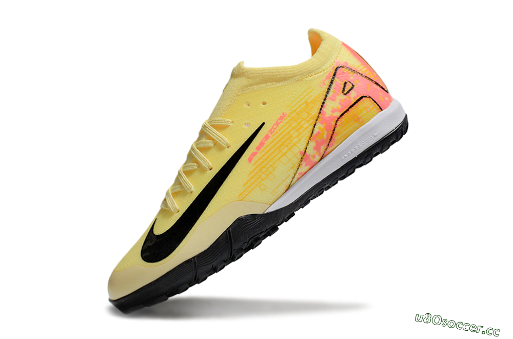 Kids Nike Air Zoom Mercurial Vapor 16 Elite TF Artificial Turf Low-Tops Football Shoes - Yellow/Black/Red 5