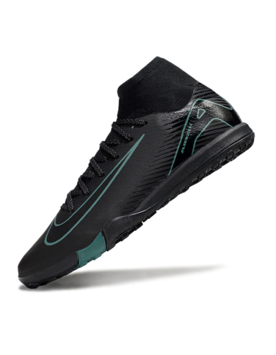 Unisex Nike Air Zoom Mercurial Superfly 10 Elite TF Artificial Turf High-Tops Football Shoes - Black/Green