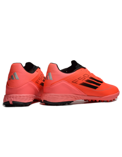 Unisex Adidas F50 Pro TF Artificial Turf Low-Tops Football Shoes - Red/Black