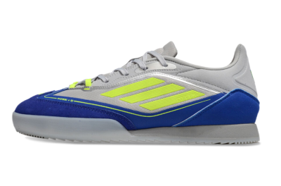Men's Messi x Adidas F50 Elite IC Indoor & Futsal Low-Tops Football Shoes - Grey//Yellow/Blue