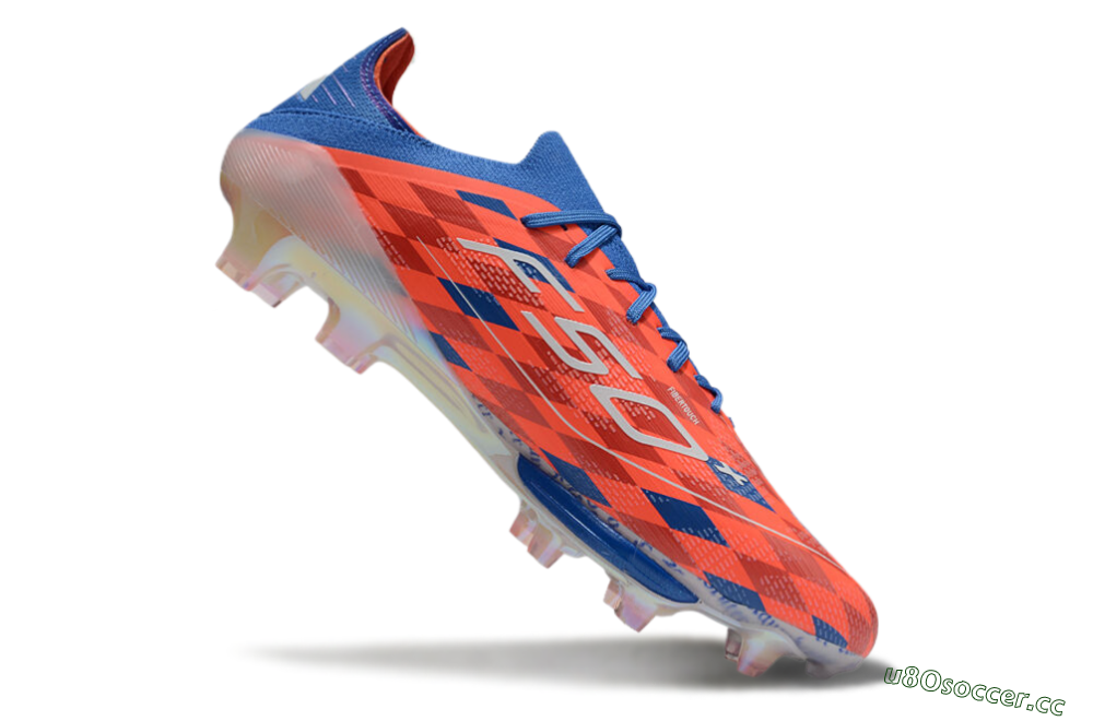 Unisex Adidas F50+ Lightstrike Pro Elite FG Firm Ground Low-Tops Football Boots - Red/White/Blue 4
