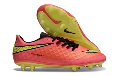 Men's Nike Hypervenom Phantom FG Firm Ground Low-Tops Football Boots - Red/Yellow/Black