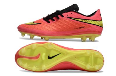 Men's Nike Hypervenom Phantom FG Firm Ground Low-Tops Football Boots - Red/Yellow/Black