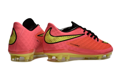 Men's Nike Hypervenom Phantom FG Firm Ground Low-Tops Football Boots - Red/Yellow/Black