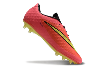 Men's Nike Hypervenom Phantom FG Firm Ground Low-Tops Football Boots - Red/Yellow/Black