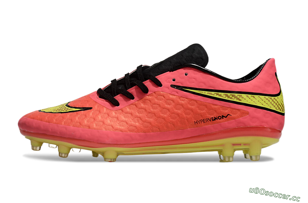 Men's Nike Hypervenom Phantom FG Firm Ground Low-Tops Football Boots - Red/Yellow/Black 0