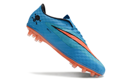 Men's Nike Hypervenom Phantom FG Firm Ground Low-Tops Football Boots - Blue/Red/Black