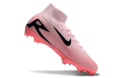 Unisex Nike Air Zoom Mercurial Superfly 10 Elite FG Firm Ground High-Tops Football Boots - Pink/Black