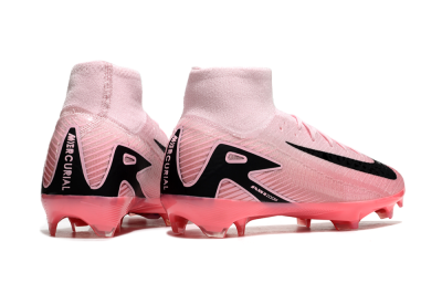 Unisex Nike Air Zoom Mercurial Superfly 10 Elite FG Firm Ground High-Tops Football Boots - Pink/Black