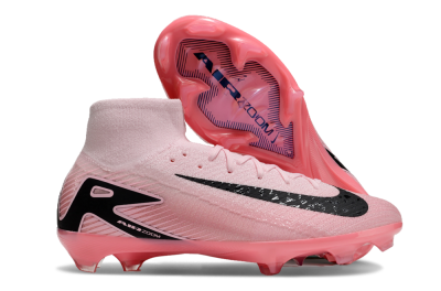 Unisex Nike Air Zoom Mercurial Superfly 10 Elite FG Firm Ground High-Tops Football Boots - Pink/Black