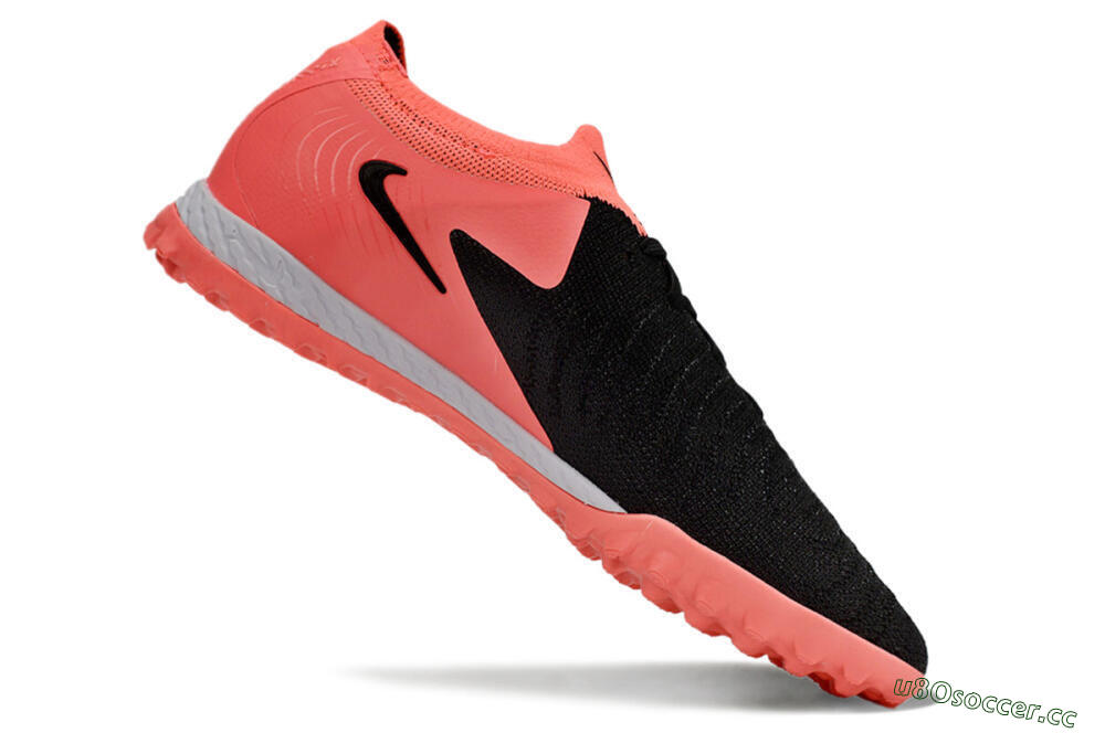Men's Nike Phantom GX 2 Elite TF Artificial Turf Low-Tops Football Shoes - Black/Red/White 4