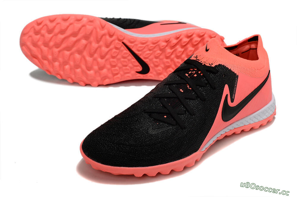 Men's Nike Phantom GX 2 Elite TF Artificial Turf Low-Tops Football Shoes - Black/Red/White 3