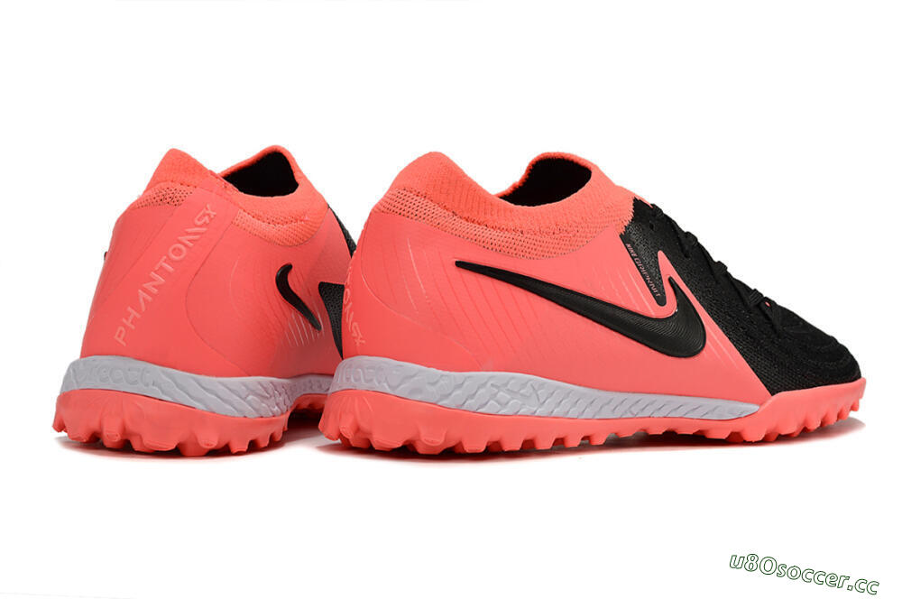 Men's Nike Phantom GX 2 Elite TF Artificial Turf Low-Tops Football Shoes - Black/Red/White 6