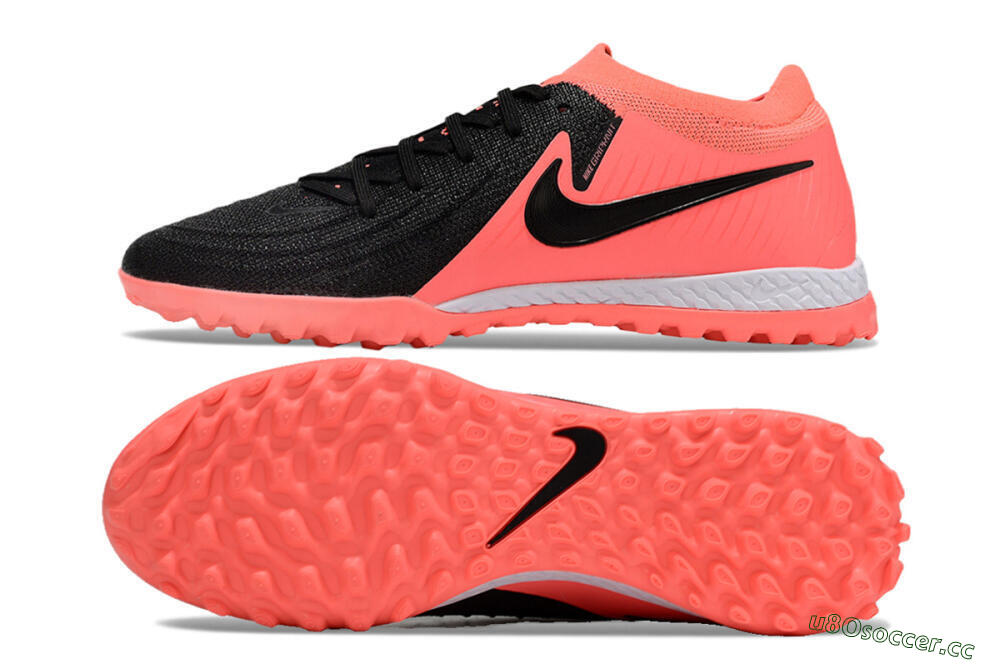 Men's Nike Phantom GX 2 Elite TF Artificial Turf Low-Tops Football Shoes - Black/Red/White 1