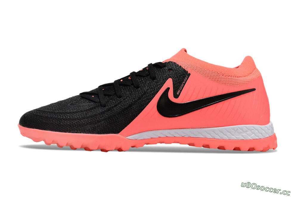Men's Nike Phantom GX 2 Elite TF Artificial Turf Low-Tops Football Shoes - Black/Red/White 0