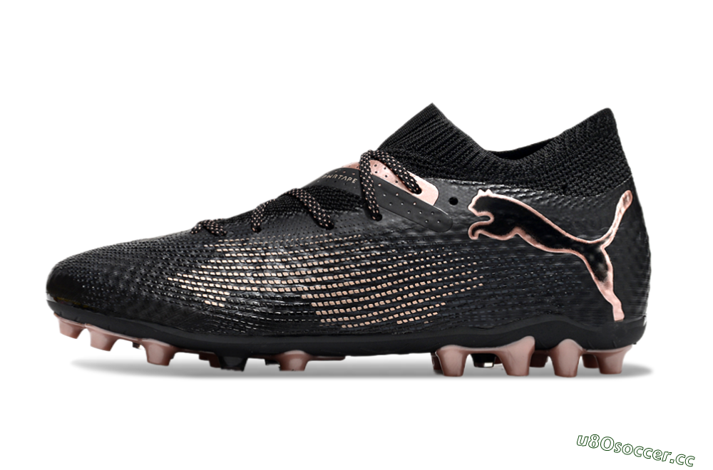 Men's Puma Future Ultimate MG Multi Ground Low-Tops Football Boots - Black/Pink 0