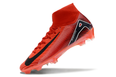 Unisex Nike Air Zoom Mercurial Superfly 10 Elite FG Firm Ground High-Tops Football Boots - Red/Black/White