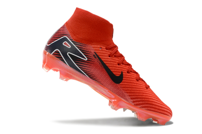 Unisex Nike Air Zoom Mercurial Superfly 10 Elite FG Firm Ground High-Tops Football Boots - Red/Black/White