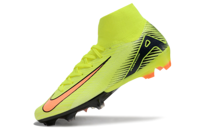 Unisex Nike Air Zoom Mercurial Superfly 10 Elite FG Firm Ground High-Tops Football Boots - Yellow/Red/Black