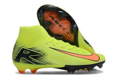 Unisex Nike Air Zoom Mercurial Superfly 10 Elite FG Firm Ground High-Tops Football Boots - Yellow/Red/Black