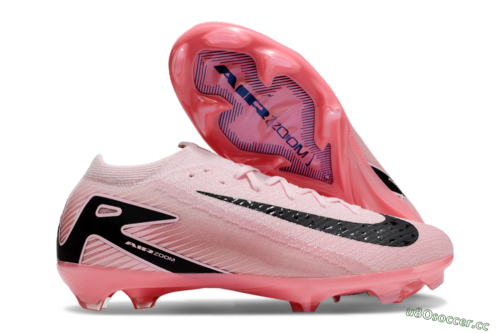 Unisex Nike Air Zoom Mercurial Vapor 16 Elite FG Firm Ground Low-Tops Football Boots - Pink/Black/Blue 2
