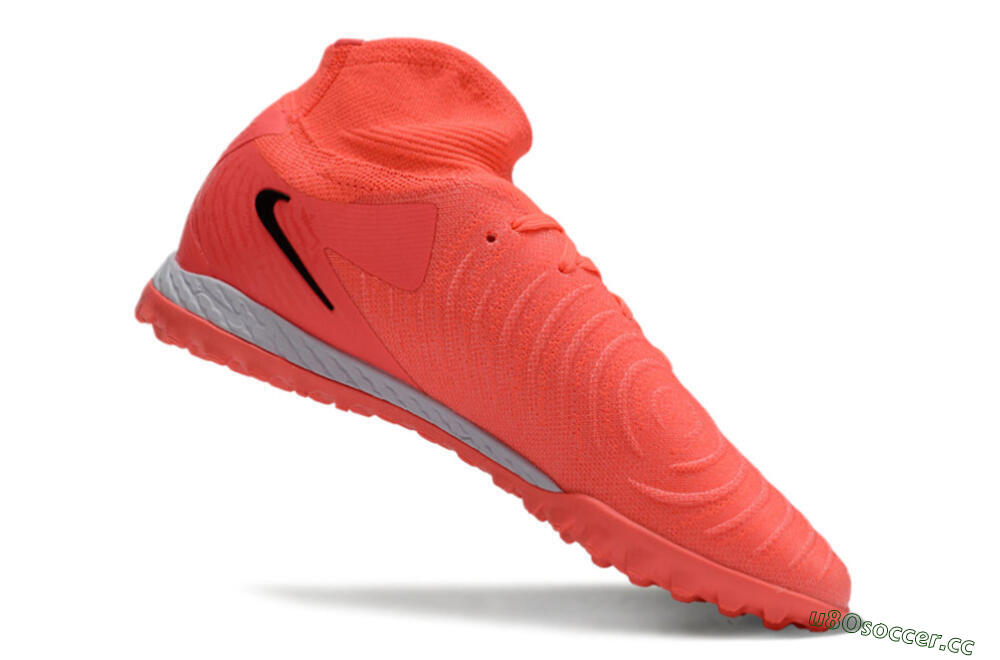 Men's Nike Phantom GX 2 Elite TF Artificial Turf High-Tops Football Shoes - Red/Black/White 4