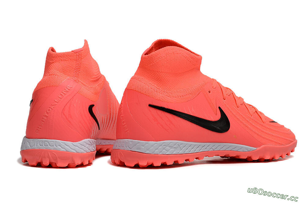 Men's Nike Phantom GX 2 Elite TF Artificial Turf High-Tops Football Shoes - Red/Black/White 6