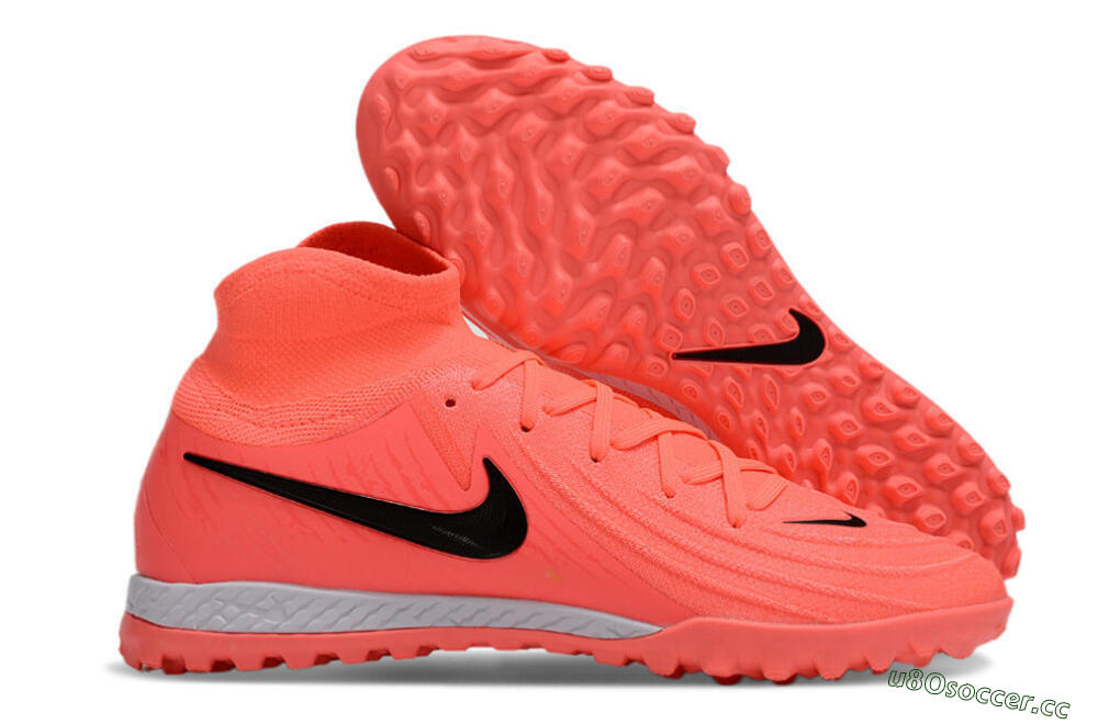 Men's Nike Phantom GX 2 Elite TF Artificial Turf High-Tops Football Shoes - Red/Black/White 2