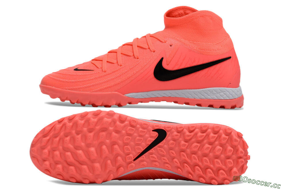 Men's Nike Phantom GX 2 Elite TF Artificial Turf High-Tops Football Shoes - Red/Black/White 1