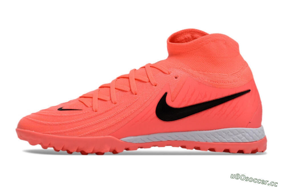 Men's Nike Phantom GX 2 Elite TF Artificial Turf High-Tops Football Shoes - Red/Black/White 0