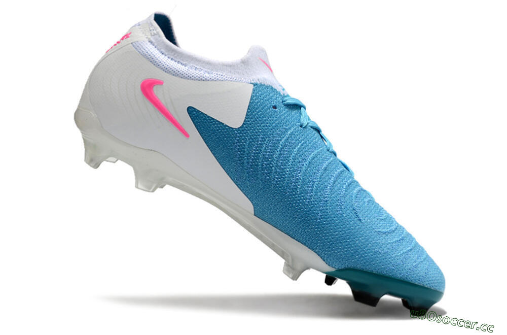 Men's Nike Phantom Luna Elite FG Firm Ground Low-Tops Football Boots - Blue/White/Pink 4