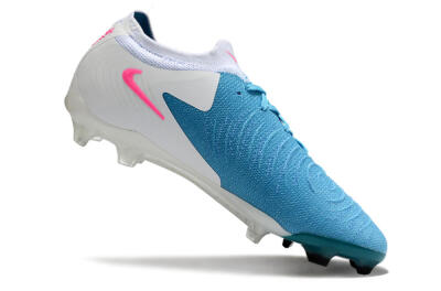 Men's Nike Phantom Luna Elite FG Firm Ground Low-Tops Football Boots - Blue/White/Pink