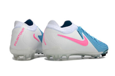 Men's Nike Phantom Luna Elite FG Firm Ground Low-Tops Football Boots - Blue/White/Pink