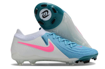 Men's Nike Phantom Luna Elite FG Firm Ground Low-Tops Football Boots - Blue/White/Pink